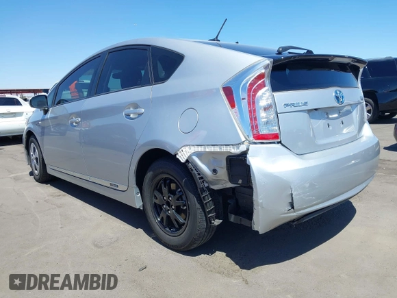 2013 Toyota Prius One with VIN JTDKN3DU1D5650005, listed as a IAAI auction lot 42040252 with 88,286 mi miles. Bid and sale history available at carsss.com. Image 6.