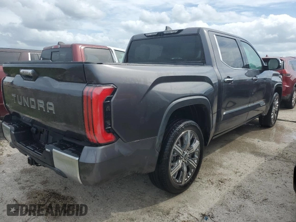 2022 Toyota Tundra Capstone Hybrid with VIN 5TFVC5DB7NX011453, listed as a Copart auction lot 74077814 with Not provided miles and Non repairable. Bid and sale history available at DreamBid. Image 3.