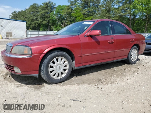 2005 Lincoln LS Luxury z VIN 1LNHM86S25Y651861, wystawiony jako Copart lot #54118585 z przebiegiem 186 107 mil mil oraz Szkoda całkowita • Salvage title. Historia ofert i sprzedaży dostępna na DreamBid. Obrazek 1.