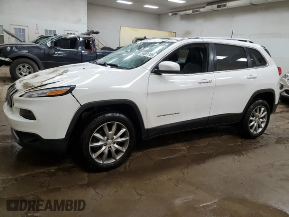 2017 Jeep Cherokee Limited with VIN 1C4PJMDS0HD214781, listed as a Copart auction lot 54001185 with 75,593 mi miles and Clean title. Bid and sale history available at DreamBid. Image 1.