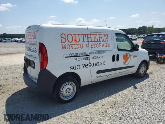 2020 Ram ProMaster City Cargo Tradesman with VIN ZFBHRFAB5L6P29854, listed as a Copart auction lot 68680784 with 66,412 mi miles and Salvage Title. Bid and sale history available at DreamBid. Image 3.