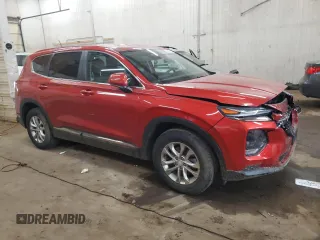 2019 Hyundai Santa Fe SE with VIN 5NMS2CAD4KH070822, listed as a Copart auction lot 61863315 with 74,865 mi miles and Salvage title. Bid and sale history available at DreamBid. Image 4.