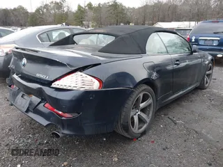 2008 BMW 6 Series 650i with VIN WBAEB53598CX63873, listed as a IAAI auction lot 41247667 with 283,230 mi miles. Bid and sale history available at carsss.com. Image 4.