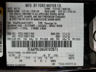 2016 Ford Fusion SE Hybrid with VIN 3FA6P0LU6GR102875, listed as a Copart auction lot 49179435 with 140,538 mi miles and Salvage Title. Bid and sale history available at carsss.com. Image 14.