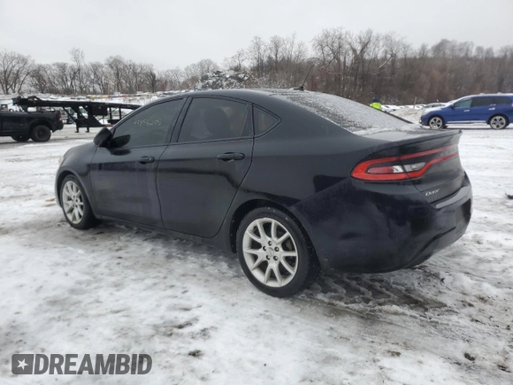 2013 Dodge Dart SXT z VIN 1C3CDFBH1DD134882, wystawiony jako Copart lot #43856205 z przebiegiem 124 629 mil mil oraz Czysty tytuł • Clean title. Historia ofert i sprzedaży dostępna na DreamBid. Obrazek 2.