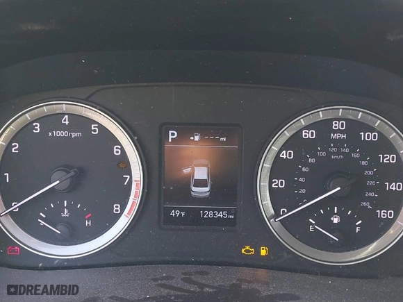 2019 Hyundai Sonata SE with VIN 5NPE24AF9KH755681, listed as a IAAI auction lot 41456521 with 128,345 mi miles. Bid and sale history available at carsss.com. Image 7.