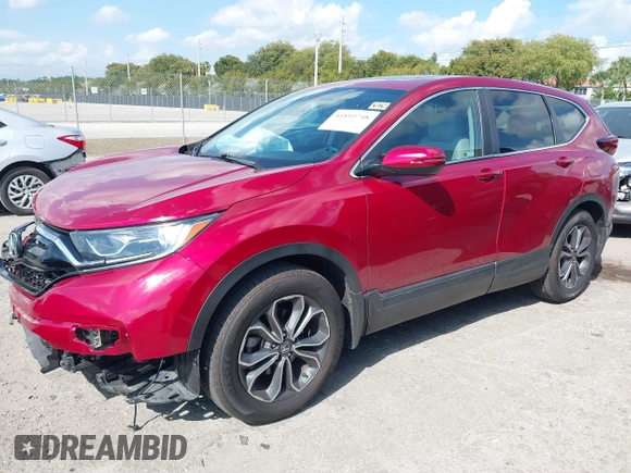 2022 Honda CR-V EX-L with VIN 5J6RW1H84NA005056, listed as a IAAI auction lot 41893748 with 26,885 mi miles and . Bid and sale history available at carsss.com. Image 17.