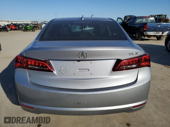 2015 Acura TLX V6 with VIN 19UUB2F39FA021135, listed as a Copart auction lot 47417085 with 104,997 mi miles and Salvage Title. Bid and sale history available at carsss.com. Image 6.