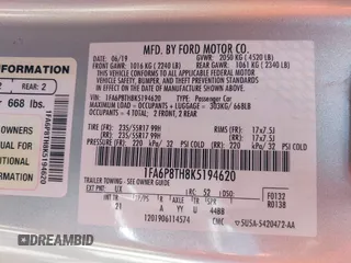 2019 Ford Mustang EcoBoost с VIN 1FA6P8TH8K5194620, выставлен на аукционе IAAI как лот 42162362 с пробегом 29 121 миль миль и . История ставок и продаж доступна на DreamBid. Изображение 9.