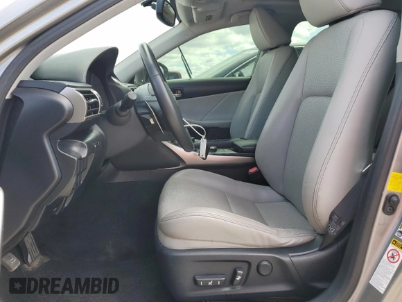 2015 Lexus IS 250 with VIN JTHCF1D21F5018983, listed as a Copart auction lot 57427525 with 129,062 mi miles and Salvage title. Bid and sale history available at DreamBid. Image 7.