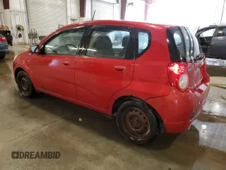 2009 Chevrolet Aveo 1LT with VIN KL1TD66E19B311906, listed as a Copart auction lot 58667965 with 108,441 mi miles and Clean title. Bid and sale history available at DreamBid. Image 2.