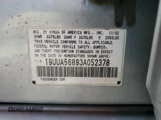 2003 Acura TL Type S with VIN 19UUA56893A052378, listed as a Copart auction lot 73733734 with 259,446 mi miles and Salvage Title. Bid and sale history available at carsss.com. Image 12.