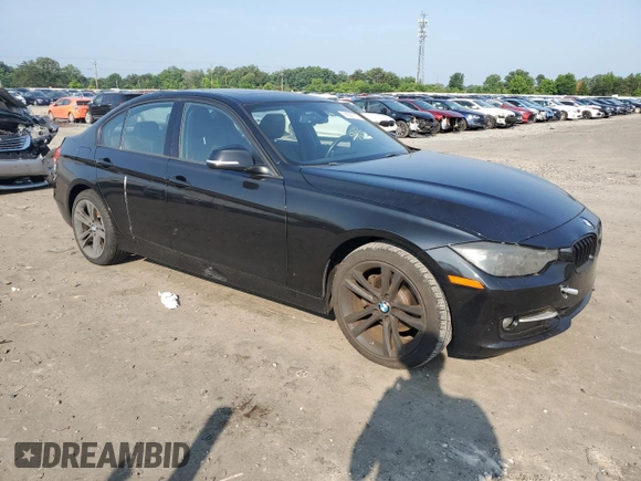 2014 BMW 3 Series 328d xDrive with VIN WBA3D5C50EKX97087, listed as a Copart auction lot 60087775 with 193,580 mi miles and Salvage title. Bid and sale history available at DreamBid. Image 4.