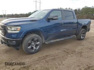 2020 Ram 1500 Big Horn with VIN 1C6SRFFT4LN409233, listed as a Copart auction lot 43318435 with 137,538 mi miles and Salvage Title. Bid and sale history available at carsss.com. Image 1.