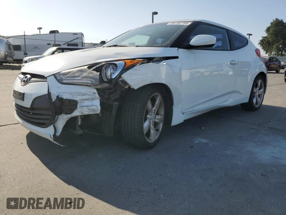 2012 Hyundai Veloster w/Gray Int with VIN KMHTC6AD9CU025190, listed as a Copart auction lot 59702755 with 188,579 mi miles and Salvage title. Bid and sale history available at DreamBid. Image 1.