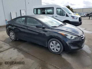 2016 Hyundai Elantra SE with VIN 5NPDH4AE8GH754417, listed as a Copart auction lot 50163685 with 140,004 mi miles and Salvage title. Bid and sale history available at DreamBid. Image 4.