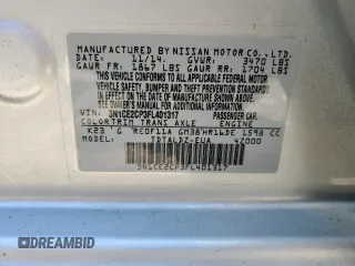 2015 Nissan Note S with VIN 3N1CE2CP3FL401317, listed as a Copart auction lot 56860505 with 162,813 mi miles and Salvage title. Bid and sale history available at DreamBid. Image 13.