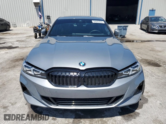 2023 BMW 3 Series 330i xDrive with VIN 3MW89FF00P8D34979, listed as a Copart auction lot 52625655 with 17,031 mi miles and Salvage Title. Bid and sale history available at carsss.com. Image 5.