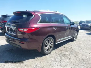 2015 Infiniti QX60 with VIN 5N1AL0MM8FC521088, listed as a IAAI auction lot 42230427 with 105,882 mi miles and . Bid and sale history available at DreamBid. Image 4.