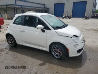 2015 FIAT 500 Sport z VIN 3C3CFFBRXFT625516, wystawiony jako Copart lot #57797775 z przebiegiem Nie podano mil oraz Szkoda całkowita • Salvage title. Historia ofert i sprzedaży dostępna na DreamBid. Obrazek 4.