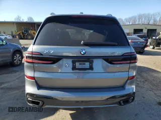 2025 BMW X7 xDrive40i with VIN 5UX23EM02S9W30056, listed as a Copart auction lot 50580665 with 0 mi miles and Salvage Title. Bid and sale history available at carsss.com. Image 6.