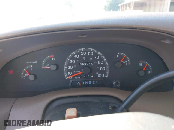 1997 Ford F-150 XL with VIN 1FTDX18W7VKB72498, listed as a IAAI auction lot 41390245 with 55,945 mi miles. Bid and sale history available at carsss.com. Image 7.
