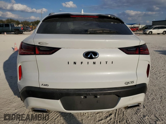 2023 Infiniti QX55 Luxe z VIN 3PCAJ5JR2PF124617, wystawiony jako Copart lot #43181985 z przebiegiem 12 809 mil mil oraz Nie do naprawy • Non repairable. Historia ofert i sprzedaży dostępna na DreamBid. Obrazek 6.