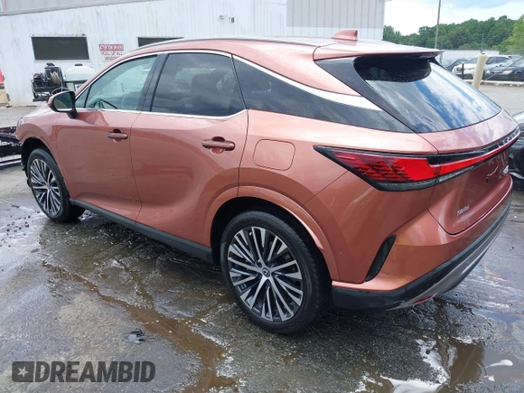 2024 Lexus RX 350h with VIN 2T2BBMCA1RC054680, listed as a IAAI auction lot 42157910 with 5,392 mi miles and . Bid and sale history available at DreamBid. Image 3.