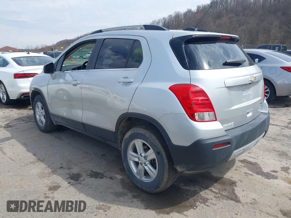 2015 Chevrolet Trax LT with VIN KL7CJRSB2FB171503, listed as a IAAI auction lot 41935289 with 115,880 mi miles and . Bid and sale history available at carsss.com. Image 3.