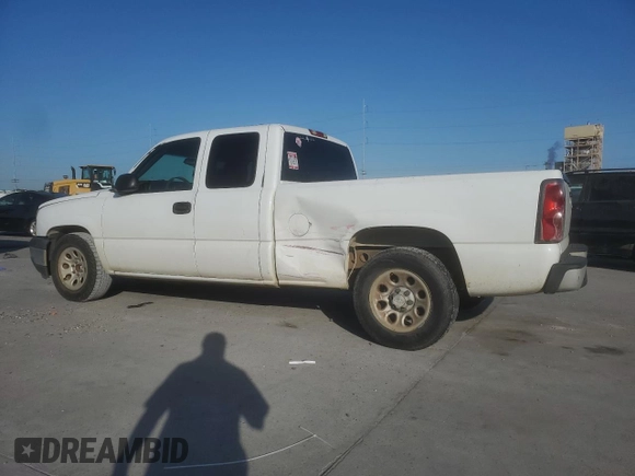 2006 Chevrolet Silverado 1500 Work Truck with VIN 1GCEC19X56Z272244, listed as a Copart auction lot 50777705 with 243,735 mi miles and Salvage Title. Bid and sale history available at carsss.com. Image 2.