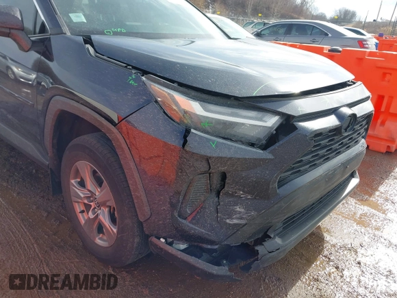 2022 Toyota RAV4 Hybrid XLE with VIN 2T3RWRFV1NW137075, listed as a IAAI auction lot 41652736 with 54,777 mi miles. Bid and sale history available at carsss.com. Image 6.