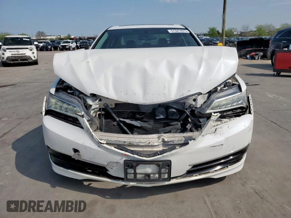 2017 Acura TLX with VIN 19UUB1F34HA002733, listed as a Copart auction lot 51341875 with 184,982 mi miles and Salvage Title. Bid and sale history available at carsss.com. Image 5.