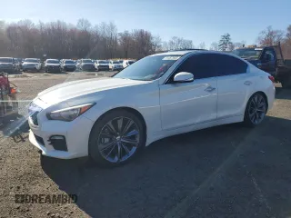 2017 Infiniti Q50 2.0t with VIN JN1CV7AR9HM680170, listed as a Copart auction lot 51457955 with 200,803 mi miles and Clean Title. Bid and sale history available at carsss.com. Image 1.