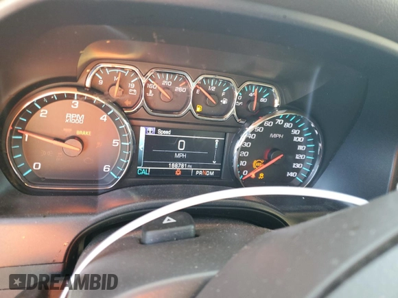 2015 Chevrolet Silverado 1500 LTZ with VIN 3GCUKSEC2FG333802, listed as a Copart auction lot 52855885 with 168,781 mi miles and Salvage Title. Bid and sale history available at DreamBid. Image 9.
