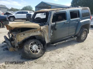 2006 Hummer H3 with VIN 5GTDN136768327166, listed as a Copart auction lot 45550255 with 0 mi miles and Non Repairable. Bid and sale history available at carsss.com. Image 1.