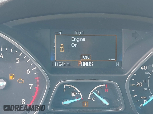 2017 Ford Escape Titanium with VIN 1FMCU0JD2HUC30884, listed as a IAAI auction lot 41801272 with 111,644 mi miles. Bid and sale history available at carsss.com. Image 16.