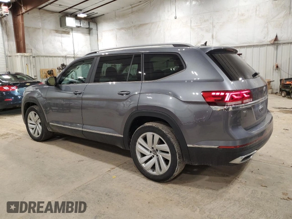 2021 Volkswagen Atlas SEL z VIN 1V2BP2CA1MC594444, wystawiony jako Copart lot #47747515 z przebiegiem 72 702 mil mil oraz Szkoda całkowita • Salvage title. Historia ofert i sprzedaży dostępna na DreamBid. Obrazek 2.
