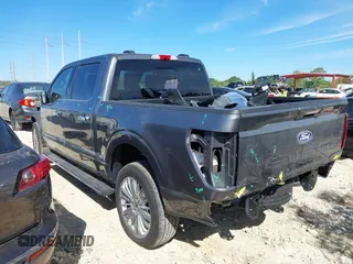 2024 Ford F-150 with VIN 1FTFW7LD5RFA46711, listed as a IAAI auction lot 41740624 with 11,736 mi miles and . Bid and sale history available at DreamBid. Image 3.