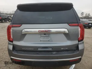 2022 GMC Yukon SLT with VIN 1GKS1BKD7NR330453, listed as a Copart auction lot 41437315 with 34,811 mi miles and Salvage Title. Bid and sale history available at carsss.com. Image 6.