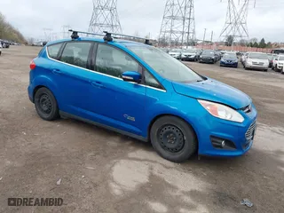 2014 Ford C-Max Energi SEL with VIN 1FADP5CU2EL516669, listed as a IAAI auction lot 41923679 with 102,738 mi miles. Bid and sale history available at carsss.com. Image 1.