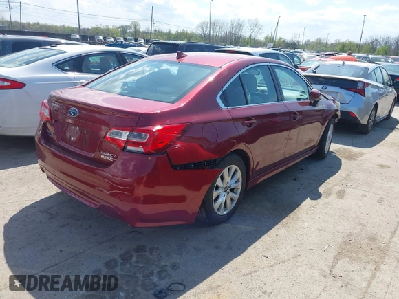 2016 Subaru Legacy Premium with VIN 4S3BNAC69G3021485, listed as a IAAI auction lot 42112733 with 56,014 mi miles and . Bid and sale history available at DreamBid. Image 4.