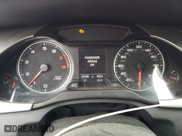 2009 Audi A4 Premium Plus с VIN WAUSF78K89N042130, выставлен на аукционе Copart как лот 55200865 с пробегом 125 466 миль миль и Чистый • Clean title. История ставок и продаж доступна на DreamBid. Изображение 9.