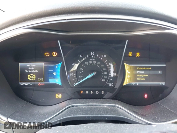 2014 Ford Fusion SE with VIN 3FA6P0H78ER239123, listed as a IAAI auction lot 42202797 with 167,086 mi miles and . Bid and sale history available at DreamBid. Image 7.