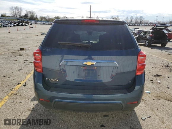 2017 Chevrolet Equinox LT with VIN 2GNALCEK9H6149816, listed as a Copart auction lot 50624095 with 135,564 mi miles and Salvage Title. Bid and sale history available at carsss.com. Image 6.
