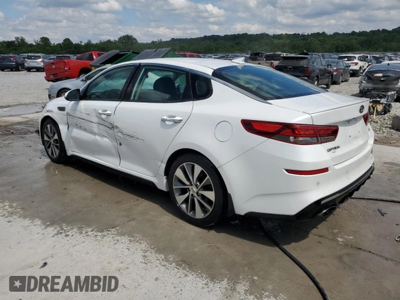 2019 Kia Optima LX with VIN 5XXGT4L37KG285218, listed as a Copart auction lot 58367365 with 105,052 mi miles and Salvage title. Bid and sale history available at DreamBid. Image 2.