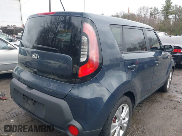 2015 Kia Soul + with VIN KNDJP3A59F7147915, listed as a IAAI auction lot 41814709 with 118,129 mi miles and . Bid and sale history available at DreamBid. Image 4.