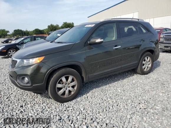 2012 Kia Sorento LX with VIN 5XYKT3A60CG279615, listed as a Copart auction lot 52877795 with 120,159 mi miles and Salvage Title. Bid and sale history available at carsss.com. Image 1.
