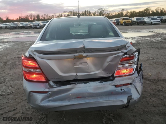 2017 Chevrolet Sonic LT with VIN 1G1JD5SH7H4124837, listed as a Copart auction lot 84260334 with 117,304 mi miles and Salvage Title. Bid and sale history available at carsss.com. Image 6.