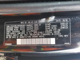 2019 Volvo XC60 Inscription with VIN LYVA22RL0KB183901, listed as a Copart auction lot 53528455 with 93,754 mi miles and Salvage title. Bid and sale history available at DreamBid. Image 13.
