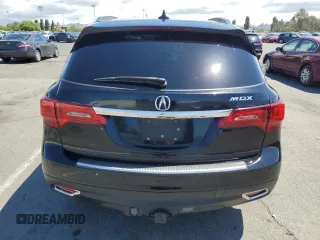 2014 Acura MDX Advance with VIN 5FRYD4H83EB032053, listed as a Copart auction lot 56803255 with Not provided miles and Salvage title. Bid and sale history available at DreamBid. Image 6.